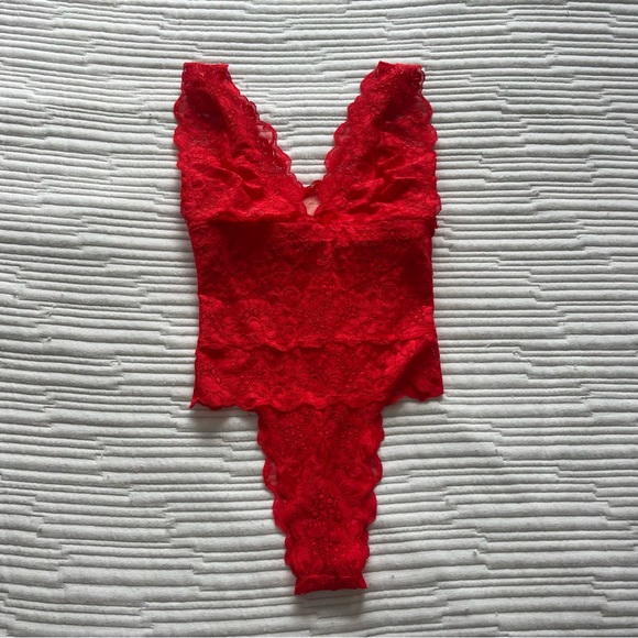 We Are HaH Cherry Red Bodysuit - Picture 3 of 5